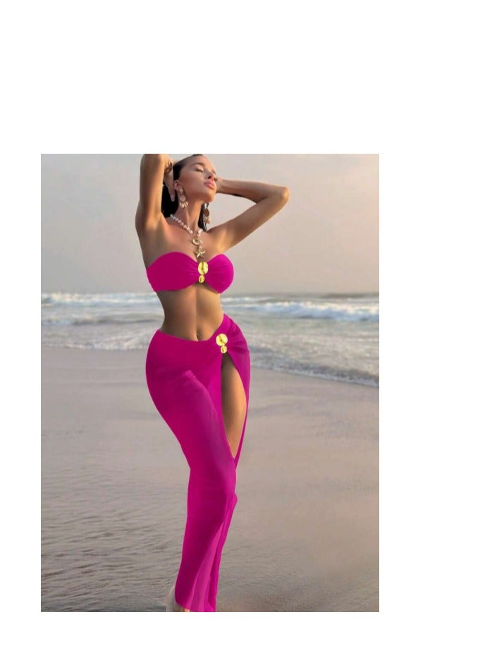 Elegant and Modern 3-Piece Swimwear Set – Comfortable and Secure Design for Beach, Pool, and Summer Activities - Image 1